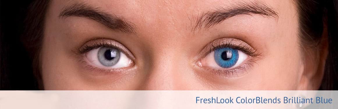 soczewki intensywnie niebieskie FreshLook ColorBlends - 2 osoba