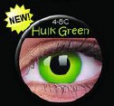 színes lencsék Crazy Lens Hulk Green