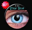 színes lencsék Crazy Lens Solar Blue